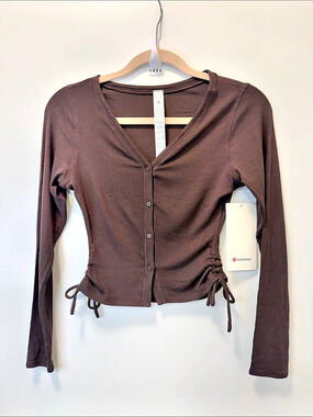 LULULEMON SIDE-CINCH RIBBED CARDIGAN!